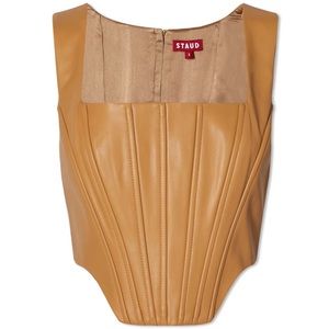 Staud Leather Corset Top - Alice Top